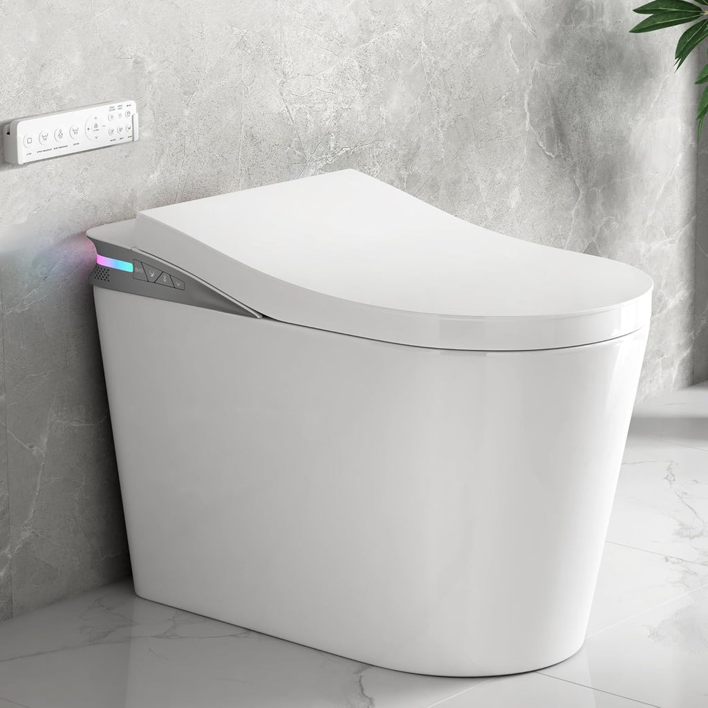 Eridanus One Piece Smart Toilet with Bidet Built in, Electric Bidets with Warm Water Sprayer and Air Dryer