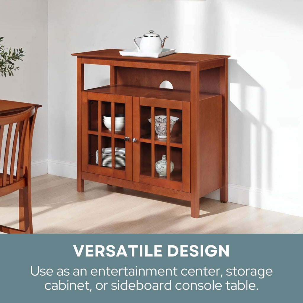 Big Sur Highboy TV Stand 36" - Modern Entertainment Center For TVs up to 40", Storage Cabinet for Dining, Living
