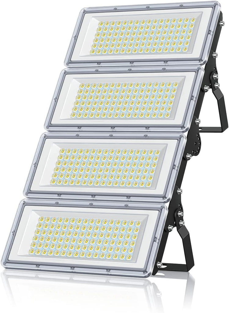 400W LED Flood Light 1 Pack, 40000LM 7000K Super Bright Stadium Lights Outdoor LED, IP67 Waterproof Stadium Flood