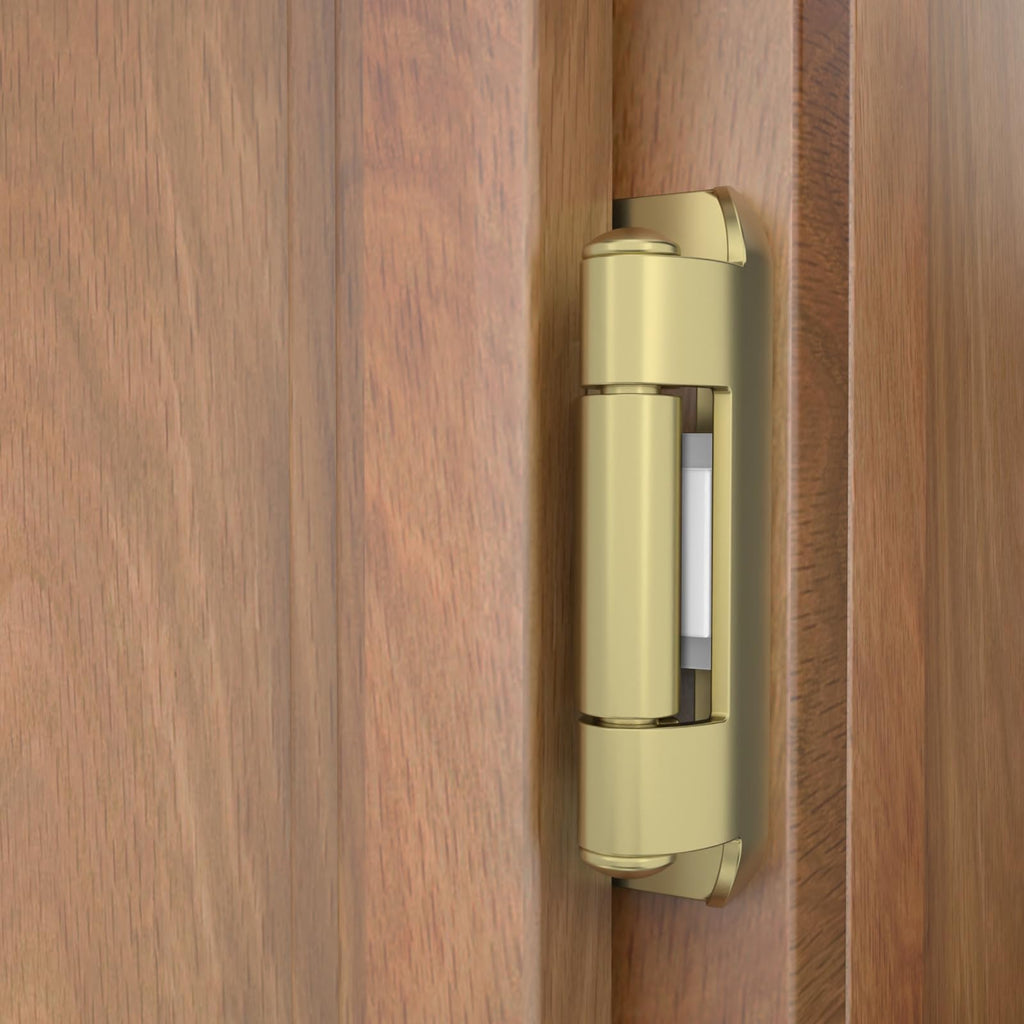 20 Pack | 1/2 inch Overlay Semi Partial Wrap Around Cabinet Hinges, Self Closing Face Frame Variable Decorative