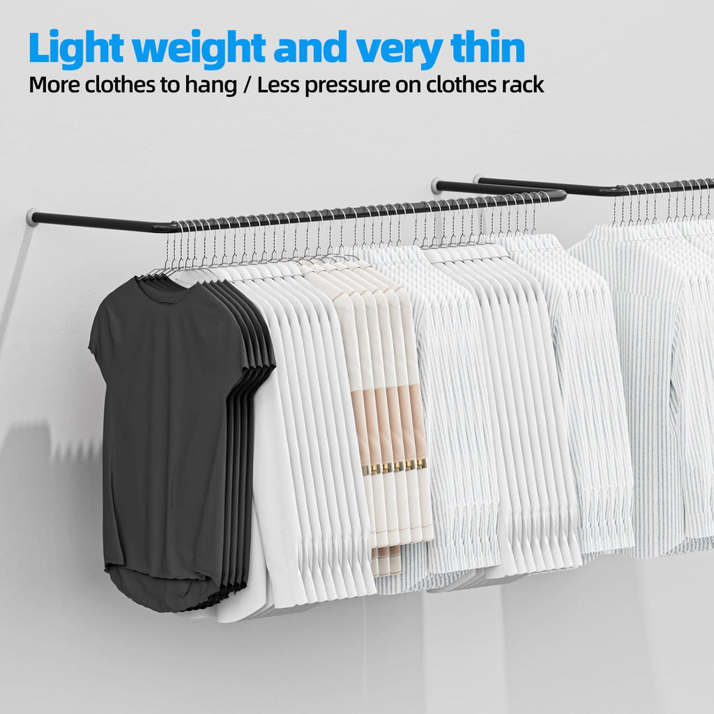 Metal Wire Hangers 100 Pack, Thin for Clothes Space Saving