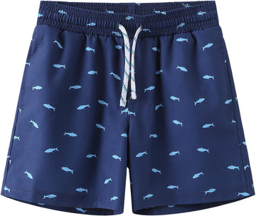 Boys Swim Trunks Swimwear Bathing Suits Swim Shorts with Pockets