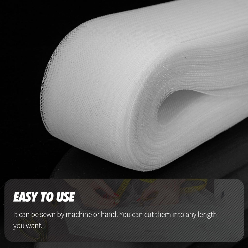 2 Inch Polyester Horsehair Braid Trim for Sewing White - 50 Yards
