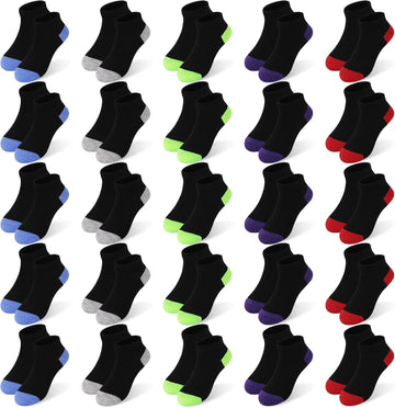 25 Pairs Kids Socks Toddler Ankle Low Cut Short Socks