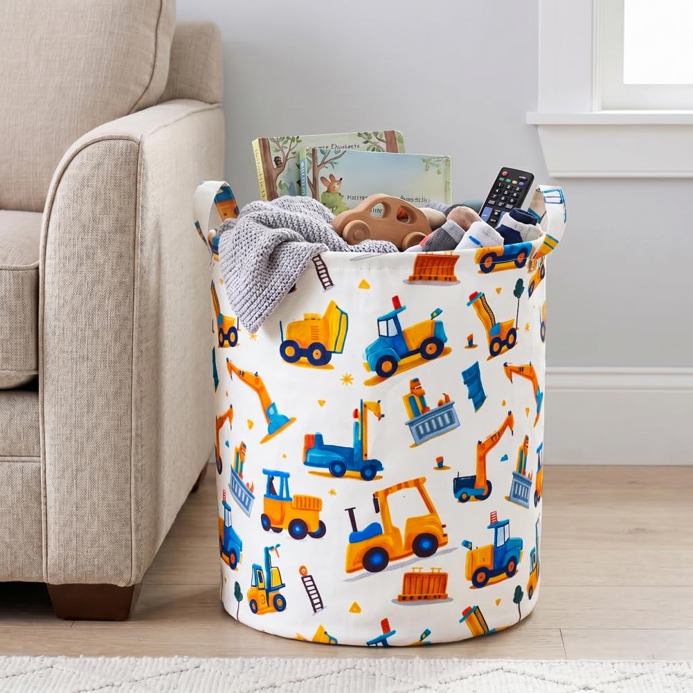 Kids Laundry Basket Waterproof Woodland Animals Baby Laundry Hamper Dirty Clothes Basket Child Toy Organizer Storage
