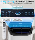 10,000 BTU Portable Air Conditioner Cools Up to 450 Sq.Ft, Auto