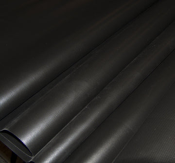 Vinyl Fabric, 36" X 10' 6" 18 Ounce, Black, Waterproof, Sold by The Yard - Shipped from The USA