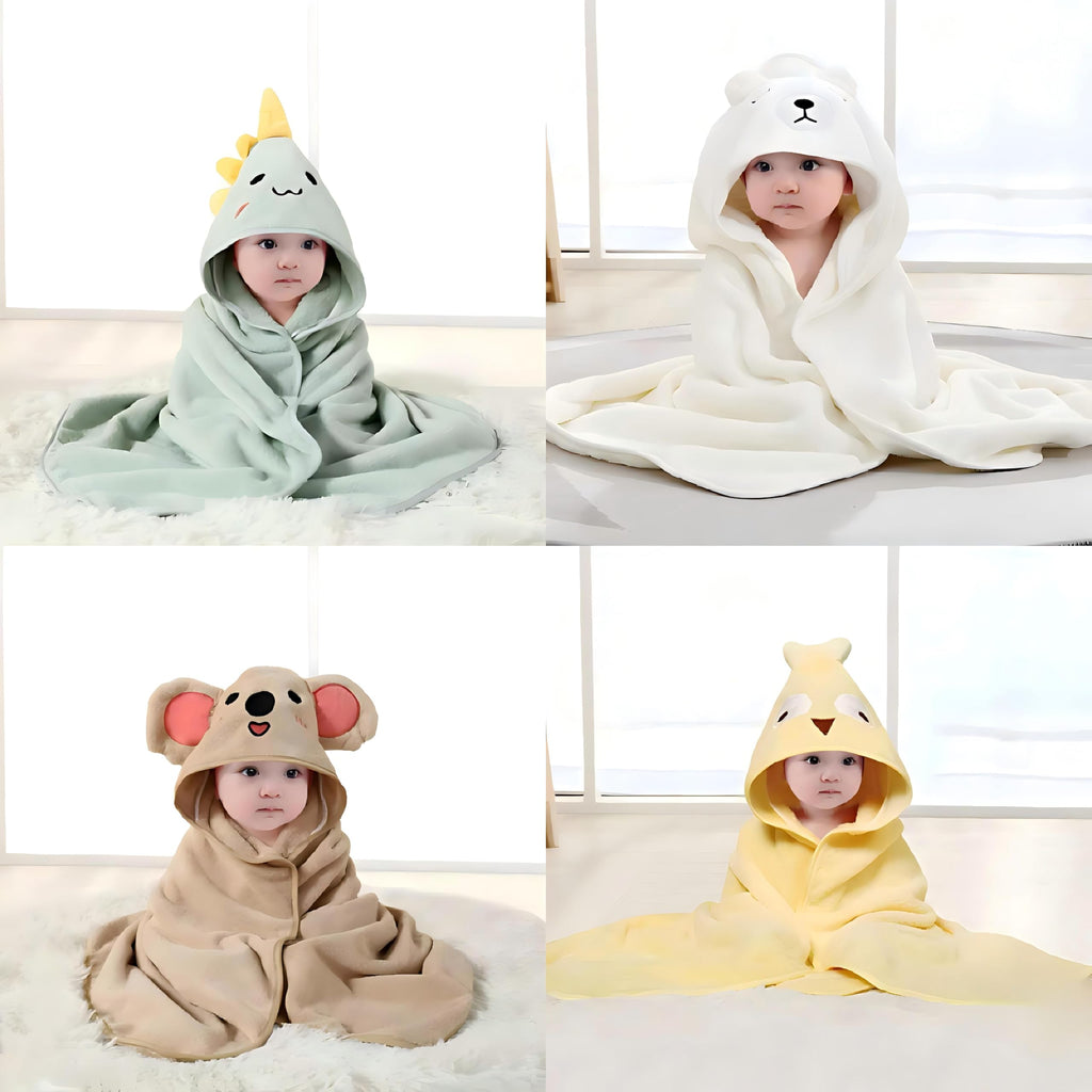 Hooded Baby Towel - 4 Pack Premium Soft Bath Towel for Baby, Newborn,Infant - Ultra Absorbent,Natural Baby Stuff