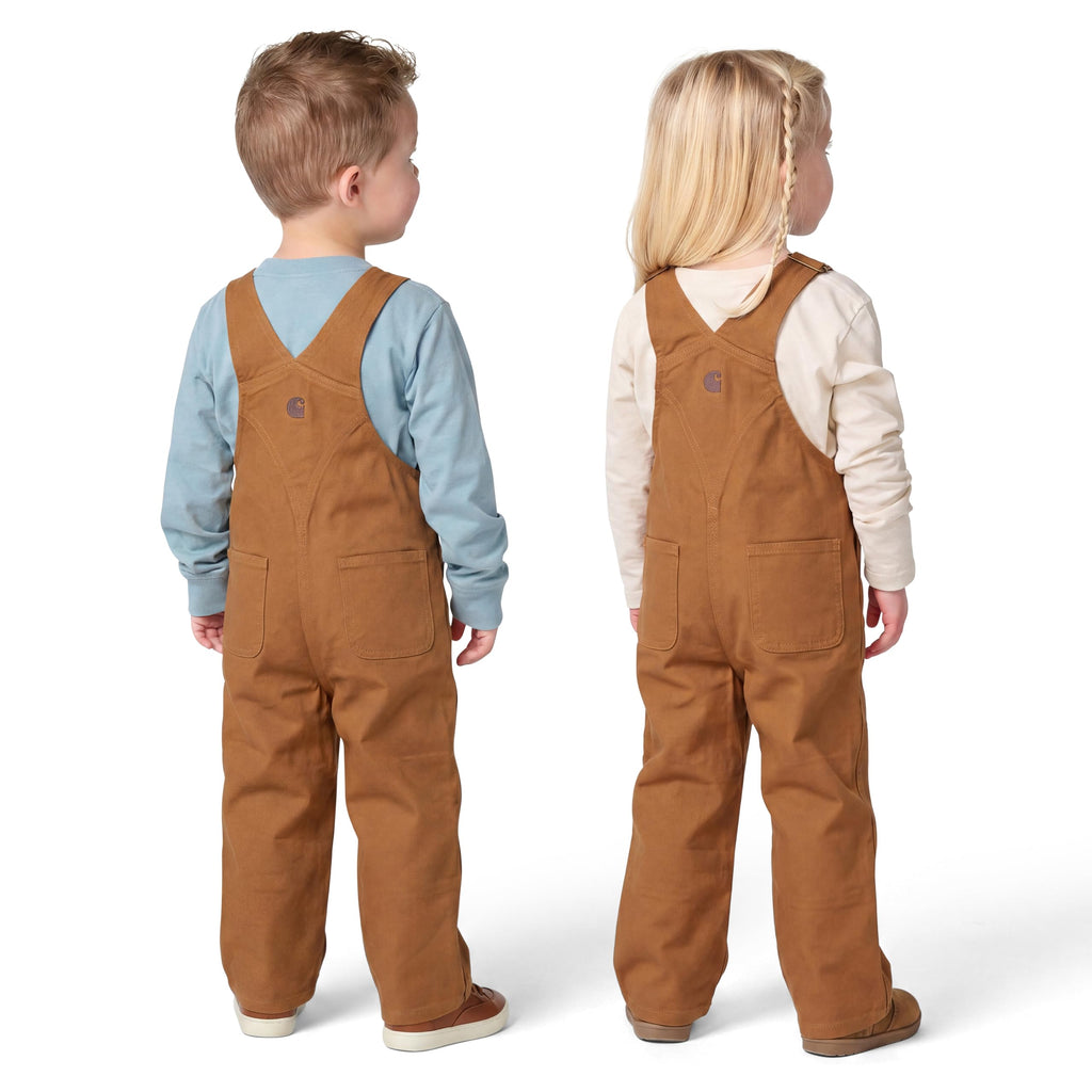 Baby-boys Infant Washed Duck Bib Overall, Brown, .