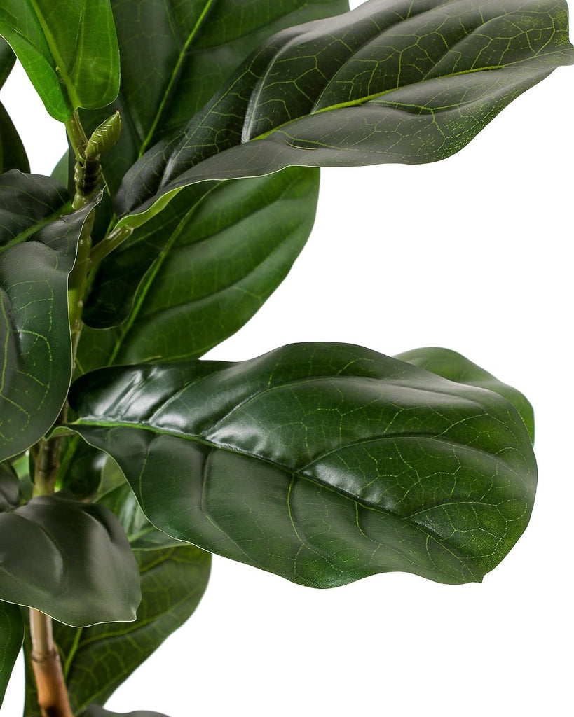 Fiddle Leaf Fig Tree, 6FT Faux Trees Indoor,Tall FakeTree with Decorative planters,Natural Wood Trunk & Realistic