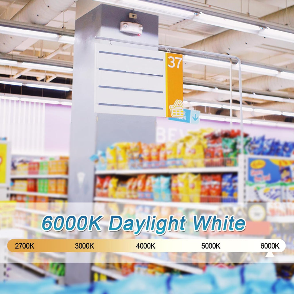 24 Pack T8 LED Tube Lights 4FT, Type A+B, 18W 2400LM, 6000K