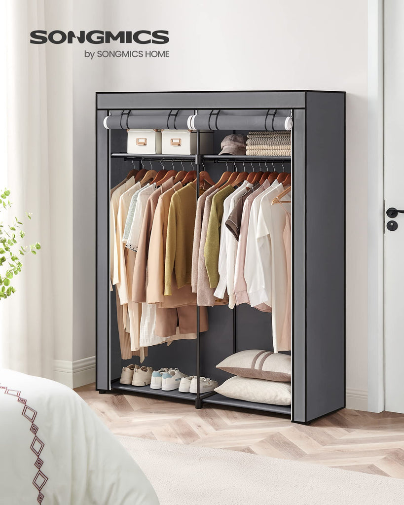 Closet Wardrobe, Clothes Storage, 55.1 x 16.9 x 68.5 Inches