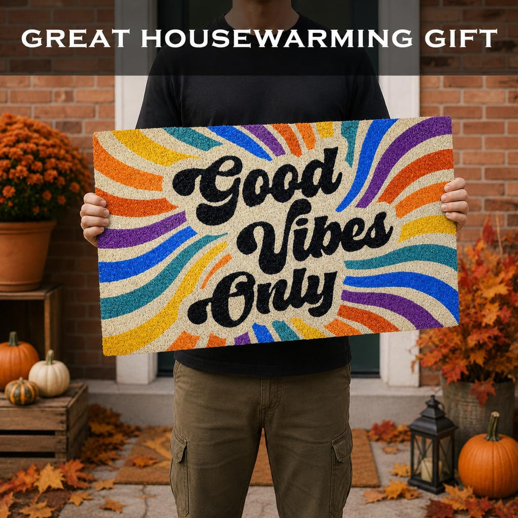 Good Vibes Only Door Mat 30x17 Inch, Good Vibes Welcome Mat, Good Vibes Mat, Good Vibes Doormat, Good Vibes Only Mat