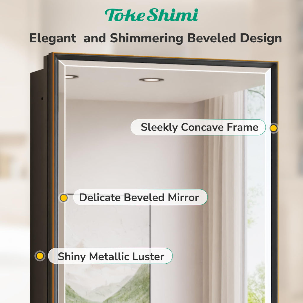 24 x 30 Recessed Medicine Cabinet with Mirror, Oil Rubbed Bronze