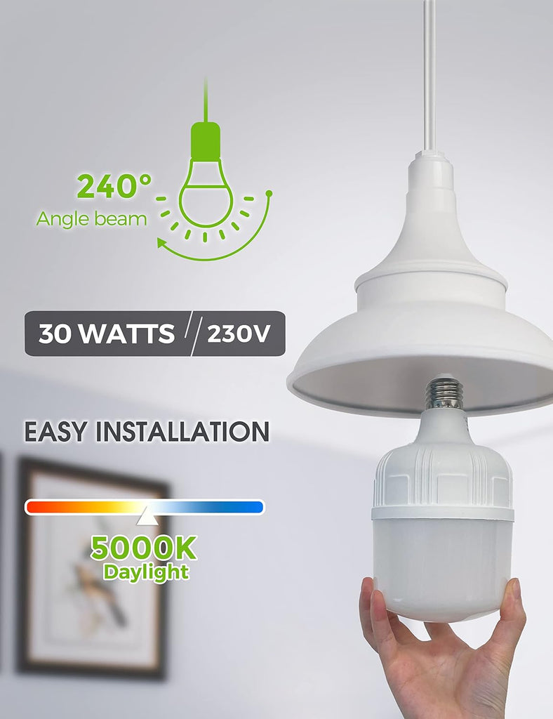 Super Bright Light Bulbs, High Lumen Garage E26 LED Bulb