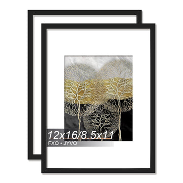 12x16 Picture Frame Set of 2 for Photo Poster Horizontally/Vertically