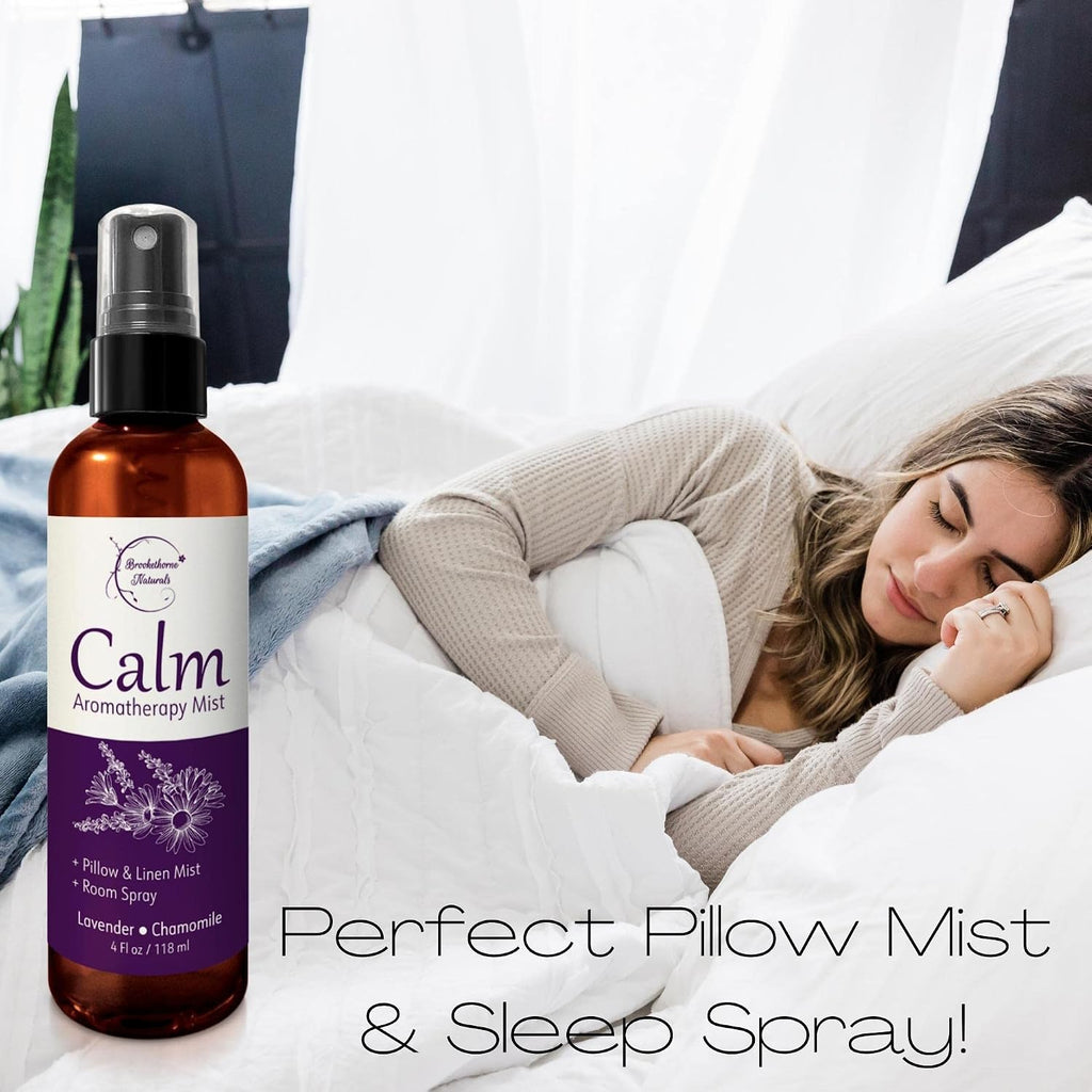 Calm Aromatherapy Mist | Lavender Pillow Spray 4oz - Set of 4