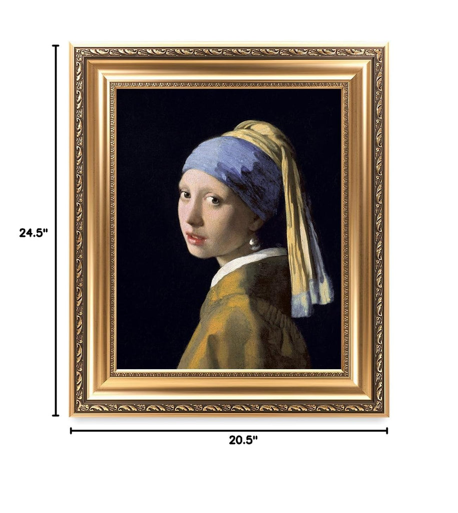 Girl With a Pearl Earring Framed Wall Art, 22x26