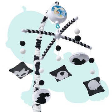 Montessori Mobile Baby for Crib (TINITIGIES) - Black and White Mobile Give Visual Stimulation to Engage Your Newborn