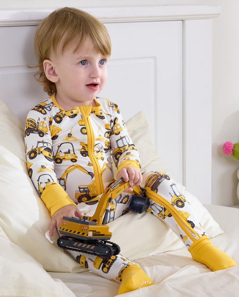 Bamboo Viscose Baby Footie Pajama, Zipper Sleeper Boys Girls