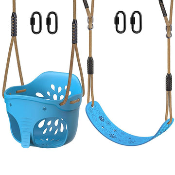 2Pcs Full Bucket Toddler Swing Seat for Swing Set Accessories