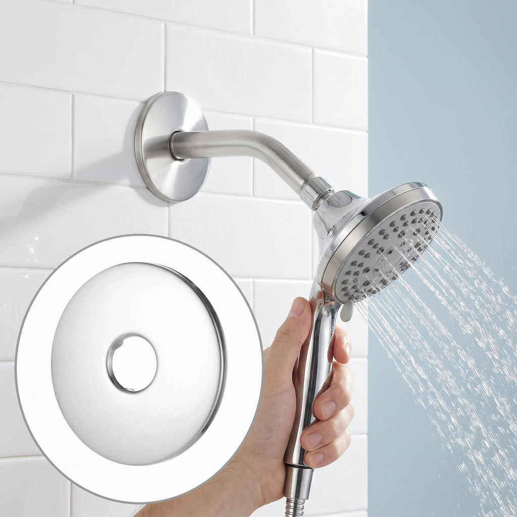 2 Pcs Shower Arm Flange Escutcheon Plate 3.15Inch Round