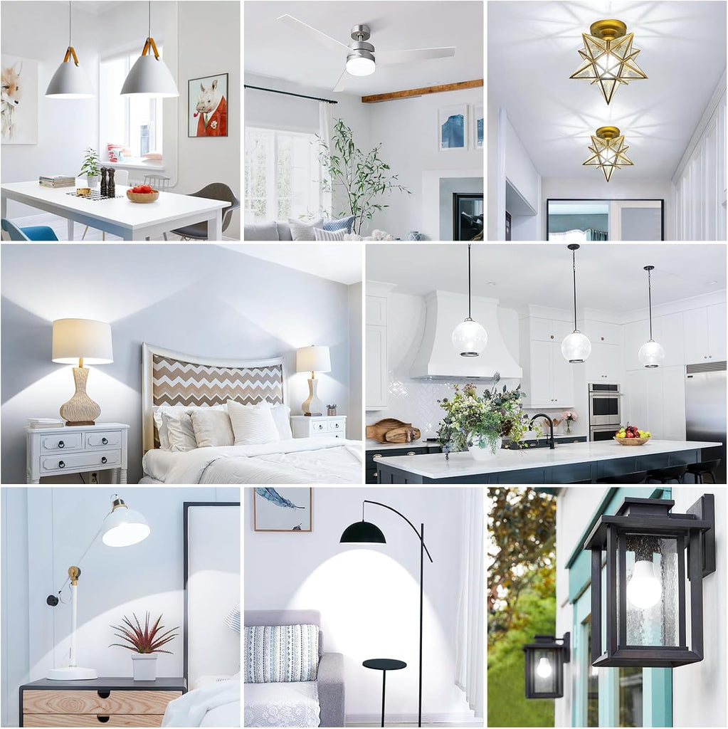 A19 LED Light Bulbs, 60W Equivalent 5000K Daylight White 36-Pack