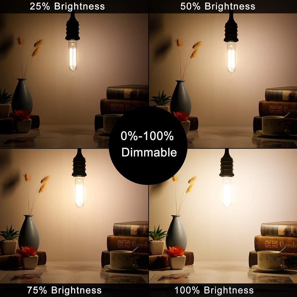 T10 E26 Led Bulb 60 watt,Dimmable,Soft White Light Bulbs,2700K