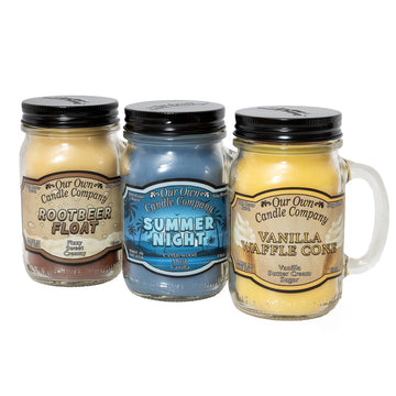 Summer Variety Pack Mason Jar Candles, 13 oz (3)