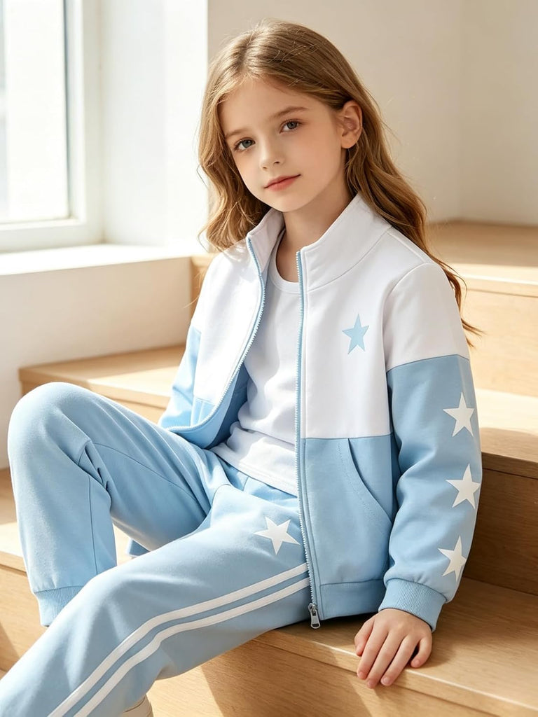 2 Piece Tracksuit Set Zip Up Jacket & Pants Sweatsuit Fall Winter Outfits