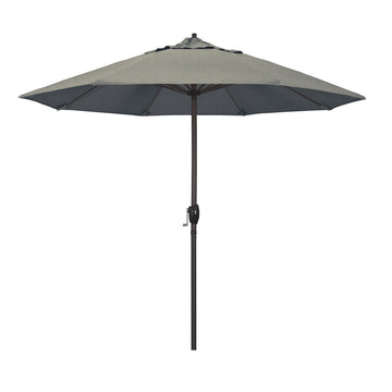 Umbrella 12-Year Protection 9-Ft Outdoor Patio Umbrella, Sunbrella Fade-Resistant Acrylic Fabric, Auto Tilt and