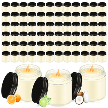 36 Pcs Bulk Candle Mini Mason Jar Candle, Lemon, Citrus, Coconut Milk