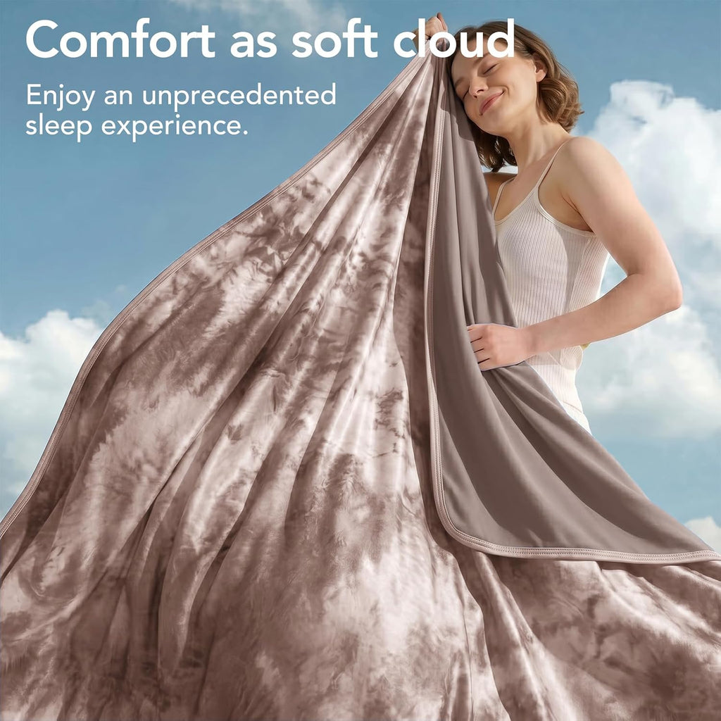 Cooling Blanket King Size 90"x104" for Hot Sleepers | Cold Summer Soft Blanket for Bed Couch and Travel Absorbs Heat