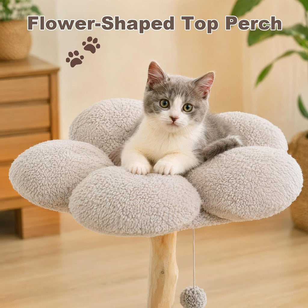 Multi-Level Modern Solid Cat Tree for Indoor Medium-Large Cats