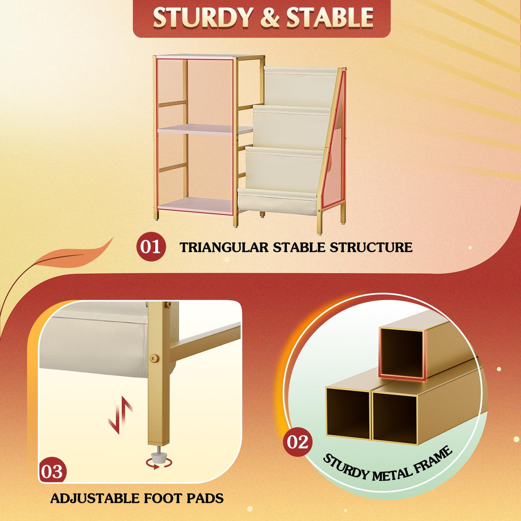 Record Player Stand, Vinyl Record Storage Table with Display Holder Shelf