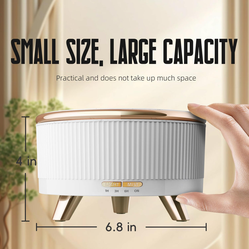 Large Capacity Essential Oil Diffuser, Ultrasonic Aromatherapy Diffuser with 7 Color LED Lights with Remote