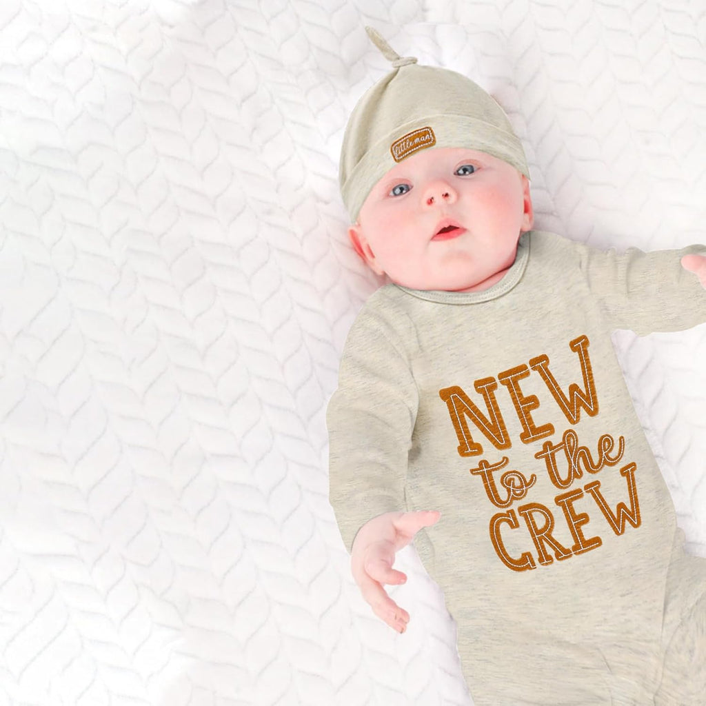 Romper Baby Boy Cotton Jumpsuit New Baby Hat Gloves Romper Coming Home Clothes Outfits