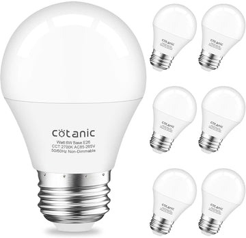 LED Ceiling Fan Light Bulbs 2700K Warm White E26 Base 60W