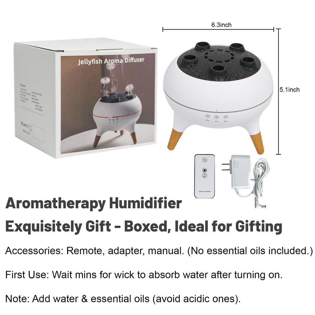 Aroma Diffuser with 7-Color Changing Lights, Quiet Ultrasonic Essential Oil Diffuser, Auto Shut-Off, Cool Mist