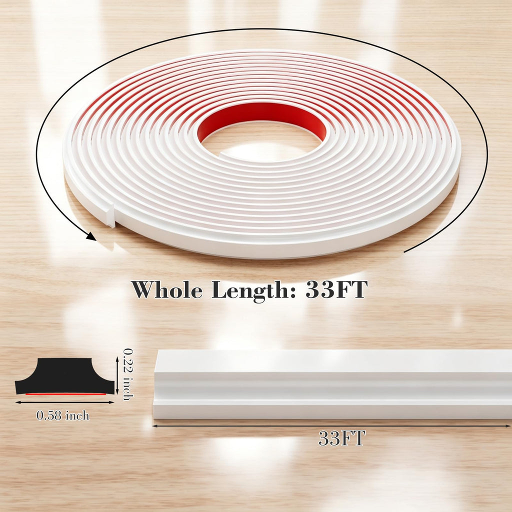 Peel and Stick , 33FT Self Adhesive Decorative Trim Strip