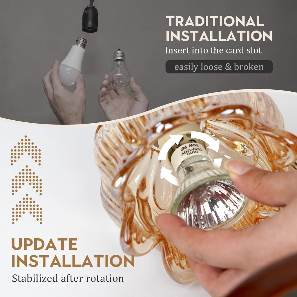 GU10 Bulb 50W, 3 Pack, Light Bulb for Candle Warmer lamp, Candle Warmer lamp Bulb, GU10+C, MR16 with Glass Cover