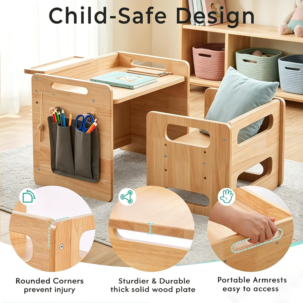 Weaning Table and Chair Set, Toddler Table and Chair Set 1