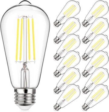 Vintage LED Edison Bulbs 60 Watt Equivalent, 6W E26 Led Bulb