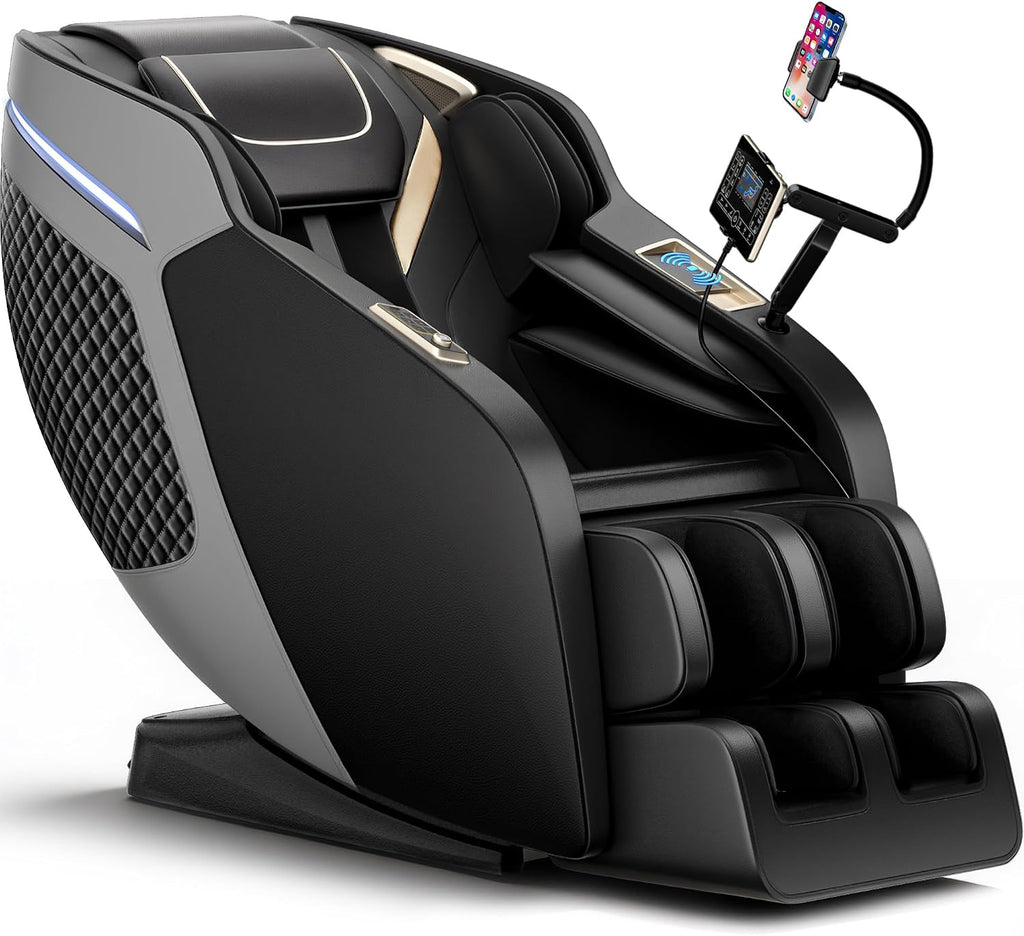 4D Massage Chair Full Body, Zero Gravity 55" SL-Track Shiatsu Massage Recliner Chair with Body Scan, APP & AI Voice