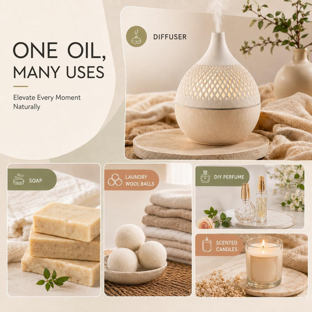 Fragrance Oil Set, 6 x 10ml Fresh Hotel Scents for Diffusers and Home