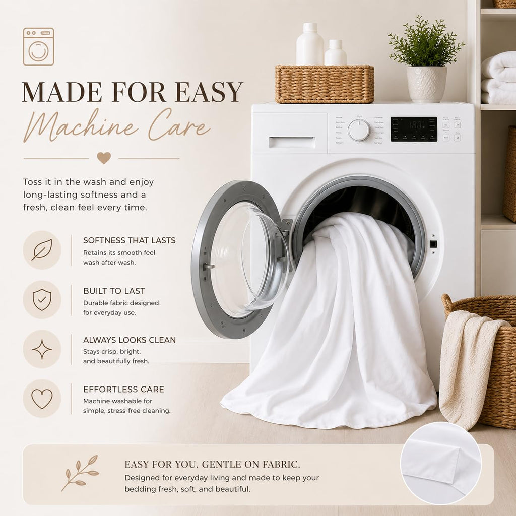 Box Pleated Dorm Room Bed Skirt with Split Corners, 100% Microfiber Soft, Sheen & Luxurious Look, Tailored Drop Easy