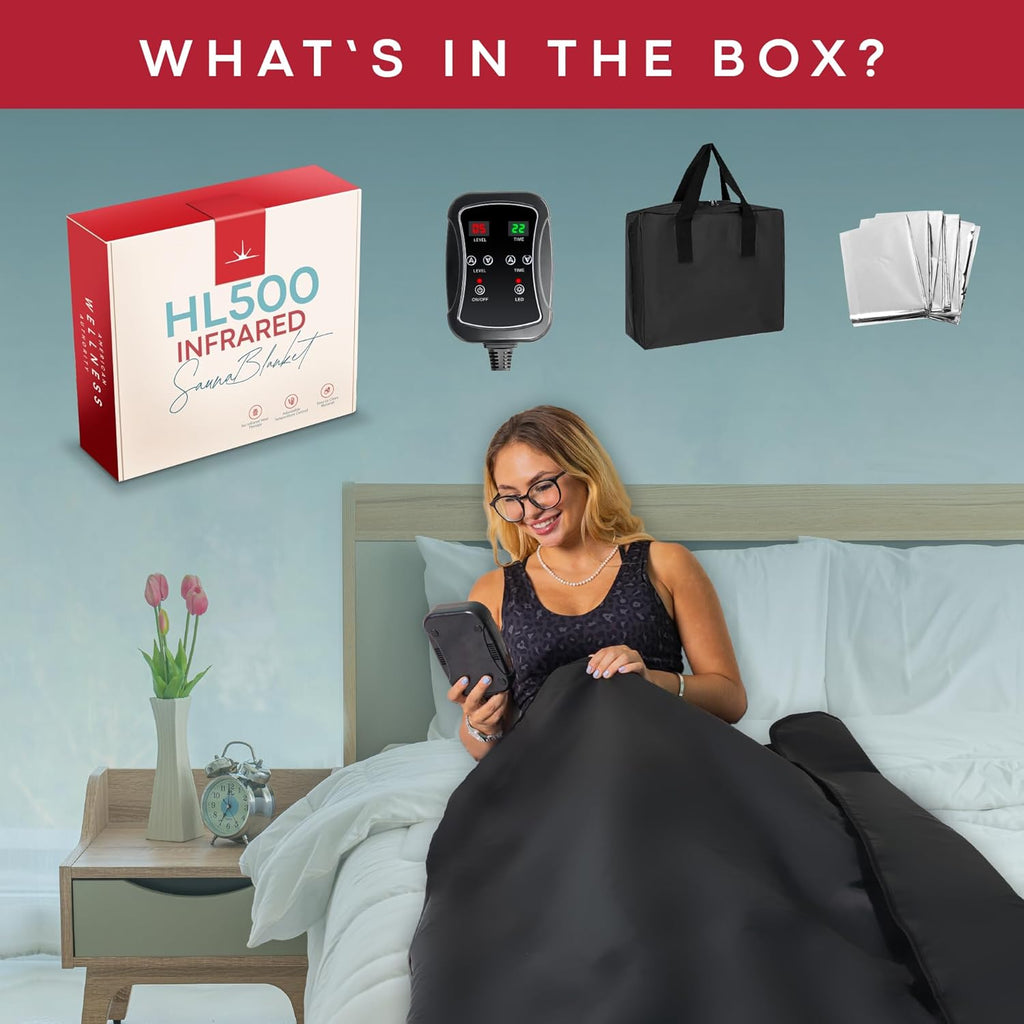 Portable Sauna for Home - Infrared Blanket for Detox, Weight Loss & Relaxation, Dry Heat Therapy Bag