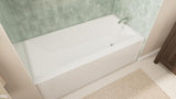 Prism 60 in. L x 30 in. W Acrylic Alcove Right-Hand Drain Bathtub, White