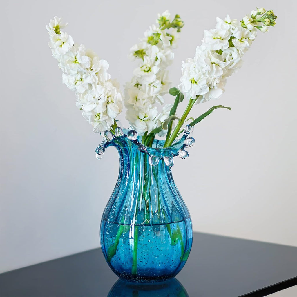 8inch Blown Glass Bubble Vase Collection Modern Art Flower Vase Decoration