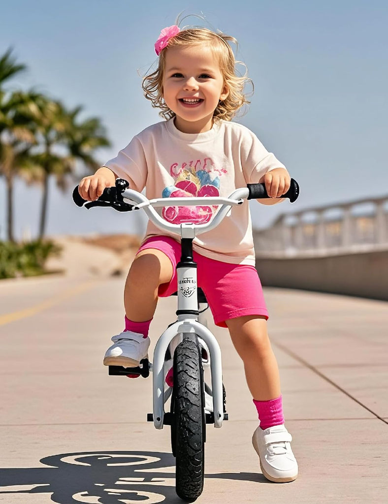 3 Pack Toddler Girls Shorts Cotton Kids Casual Pants with Pockets